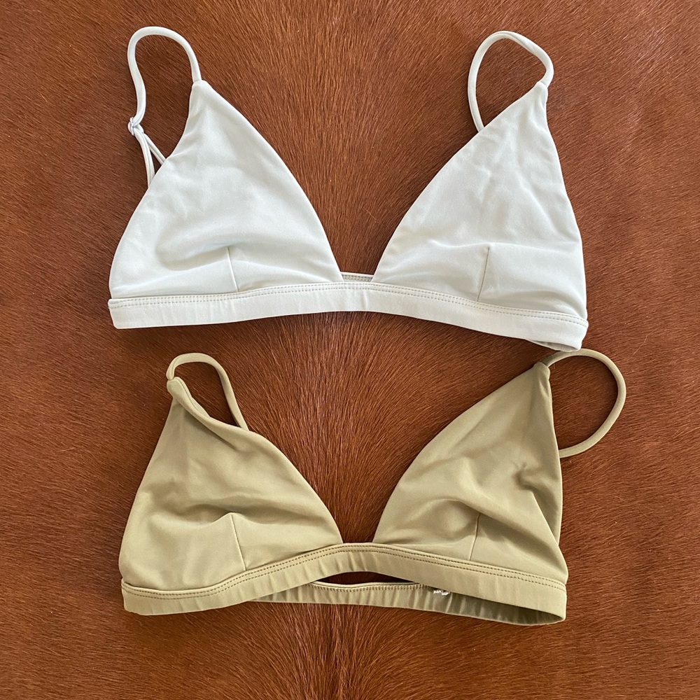 Mikoh Chiba triangle tops TWO size S